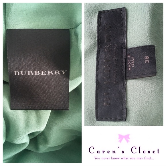 Burberry Runway Green Silk Ruched Mini Dress - Picture 7 of 9